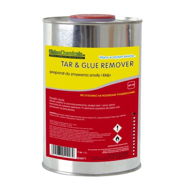 TAR & GLUE REMOVER - PREPARAT DO ZMYWANIA SMOŁY I KLEJU 1L SHINE CHEMICALS